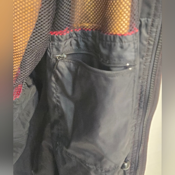 Vintage 90s Eddie Bauer Mens Teal Gore-Tex medium Rain Coat Jacket‎ Windbreaker - Picture 9 of 16